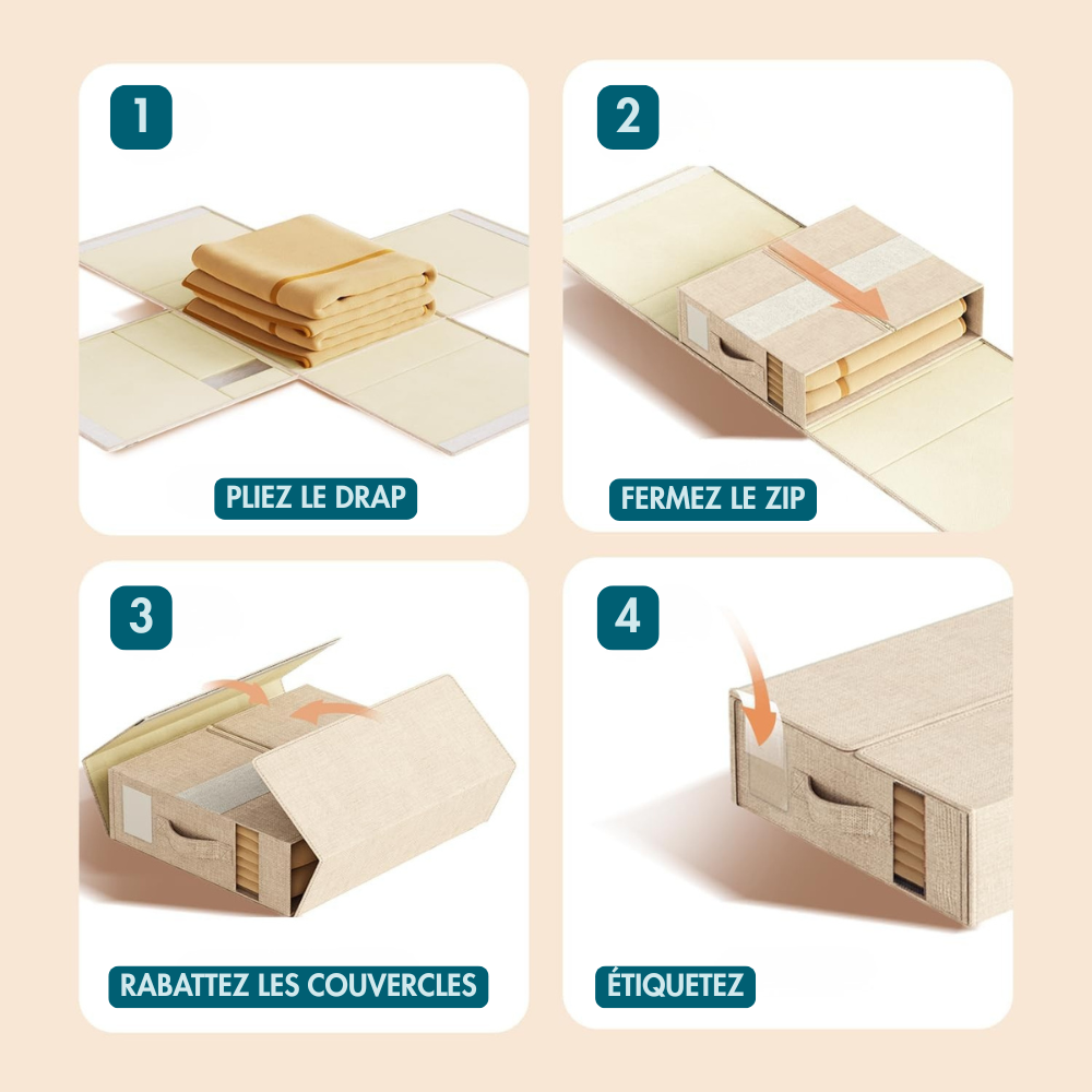 Boîte Rangement Draps