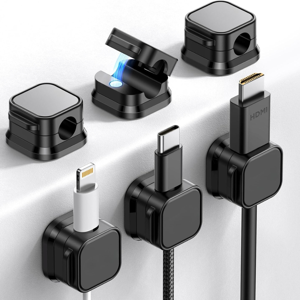 Clips Câble Adhésif - Lot De 6