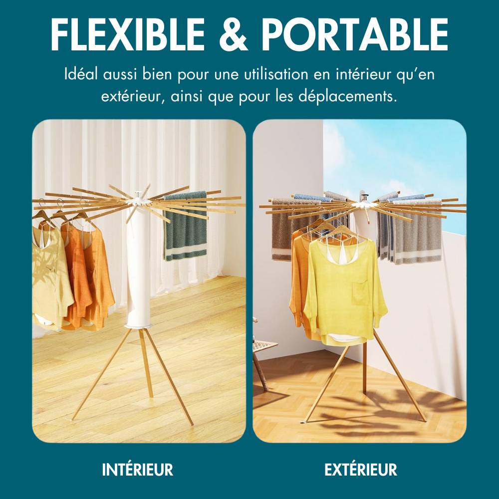 Étendoir À Linge Pliable