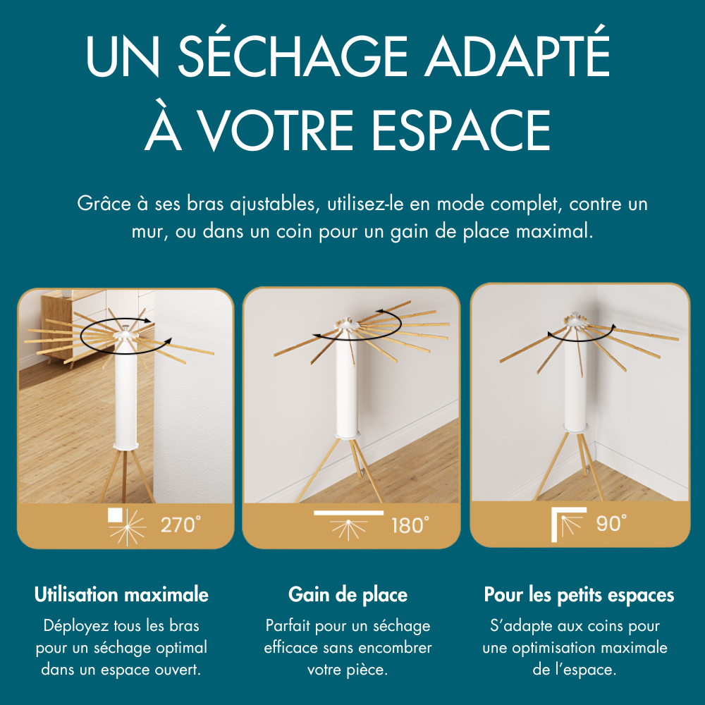 Étendoir À Linge Pliable