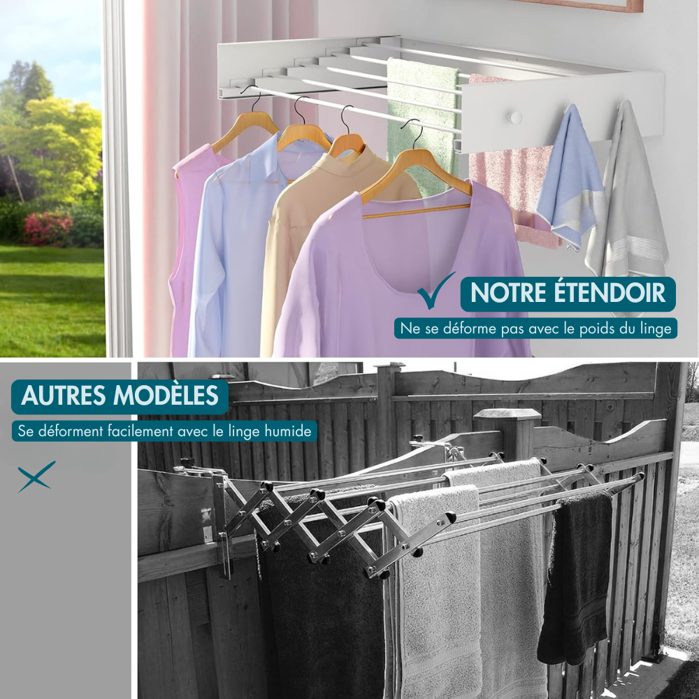 Étendoir Mural Pliable