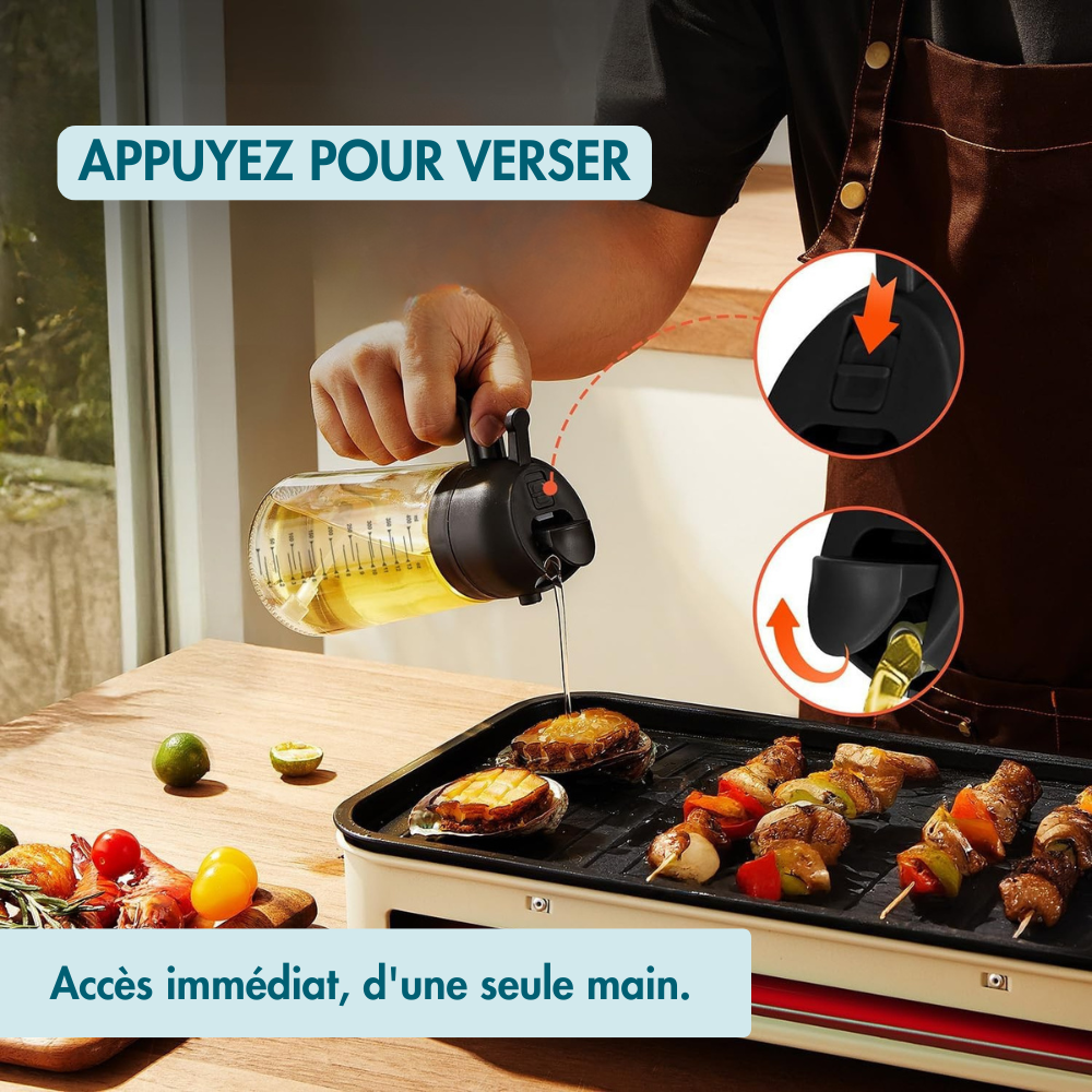 Flacon Huile 2 En 1 — Spray & Verseur