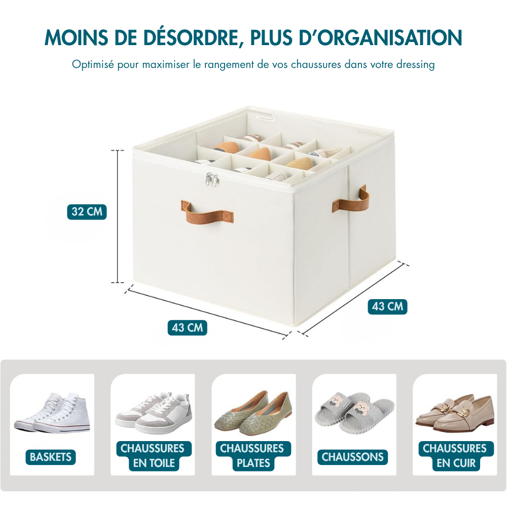 Organisateur Chaussures Pliable Et Modulable