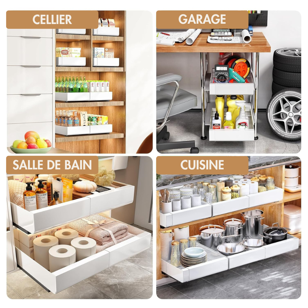 Organisateur De Placard Coulissant & Extensible