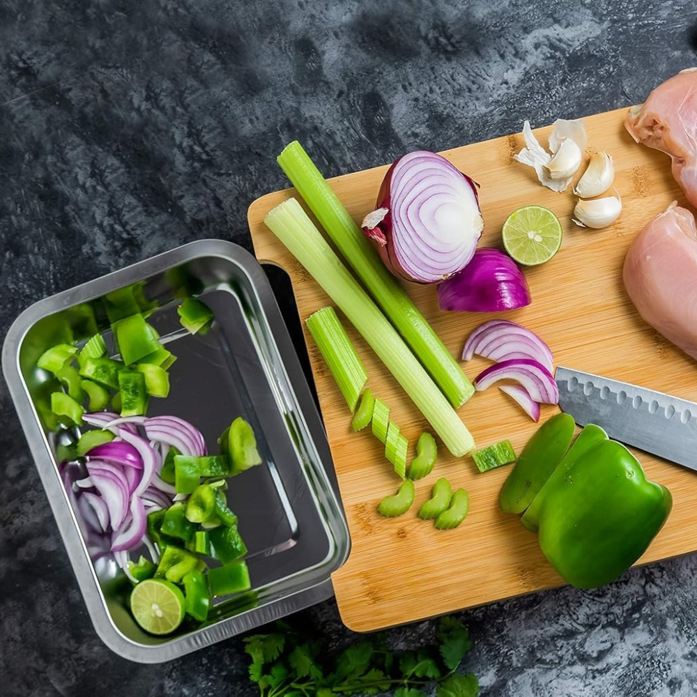 Planche À Découper Avec Tiroirs Coulissants