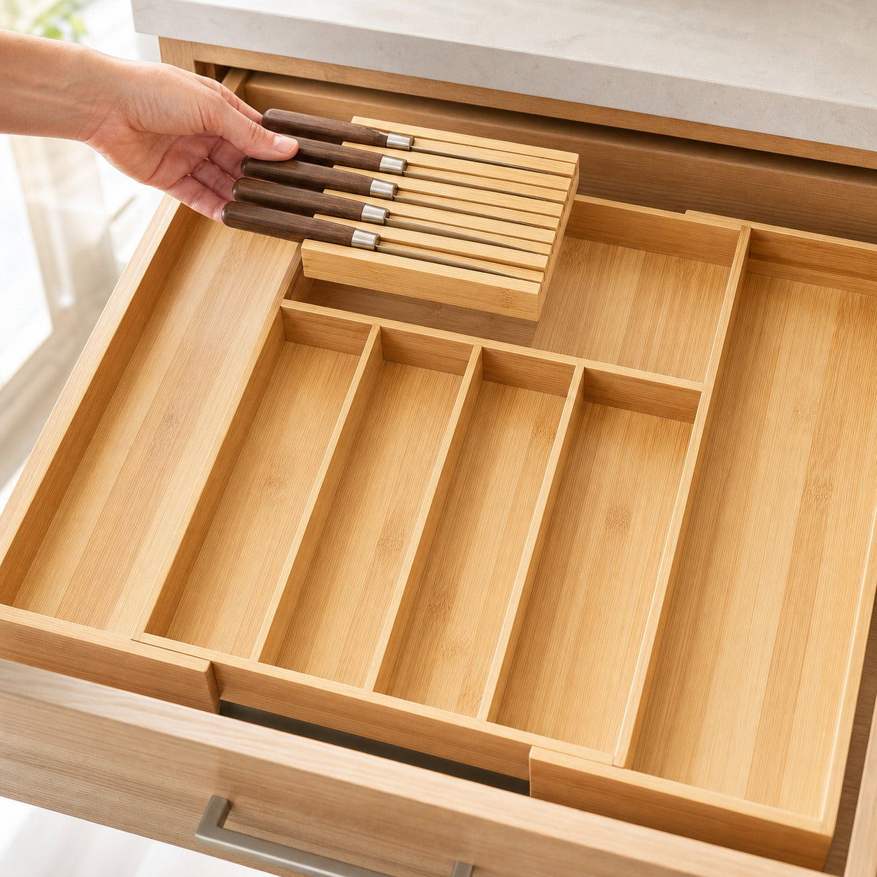 Range Couvert Tiroir Extensible
