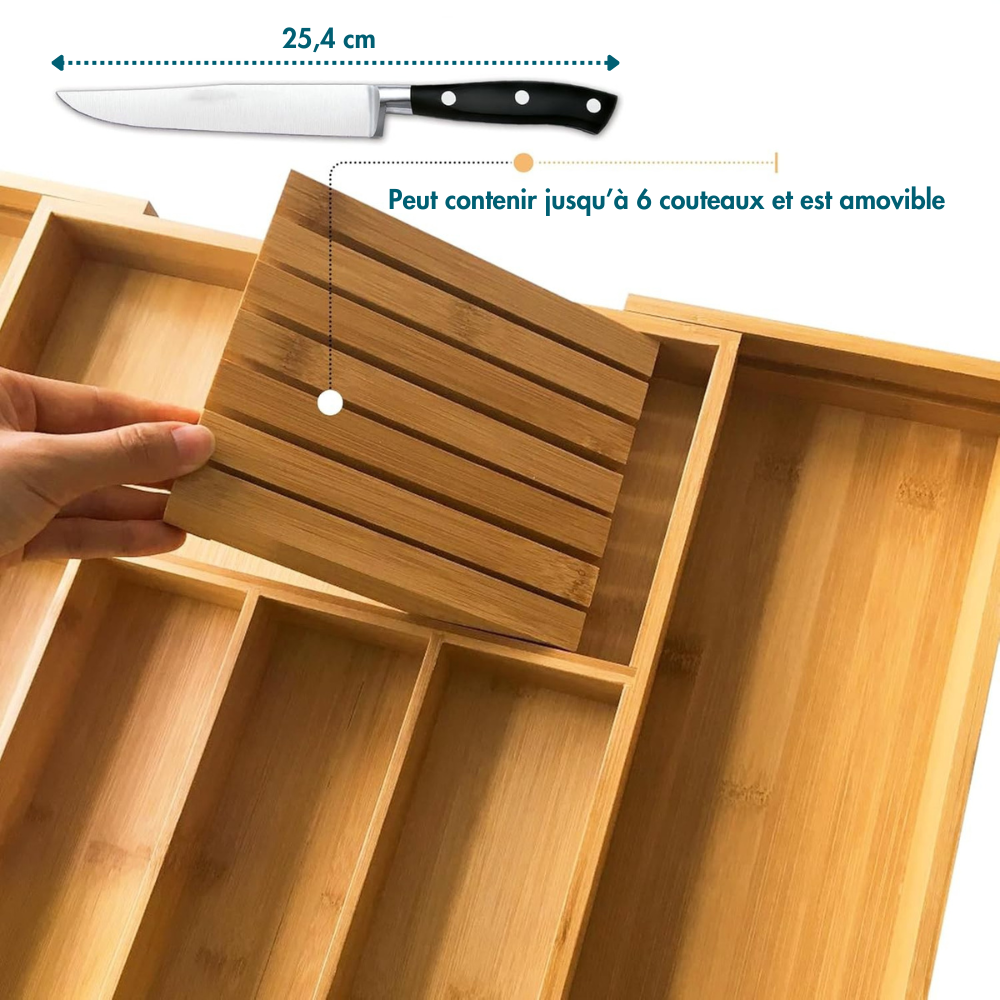 Range Couvert Tiroir Extensible