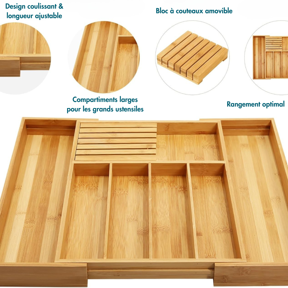 Range Couvert Tiroir Extensible
