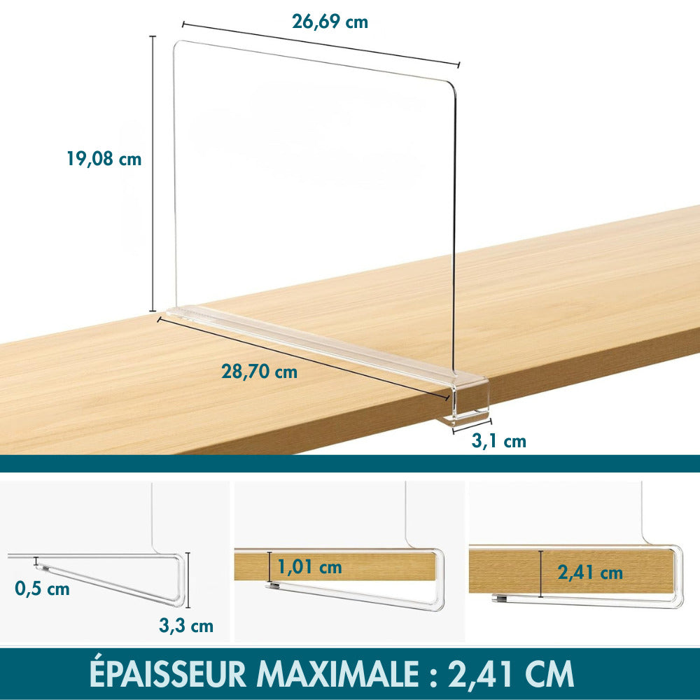 Séparateur Etagère - Lot De 4