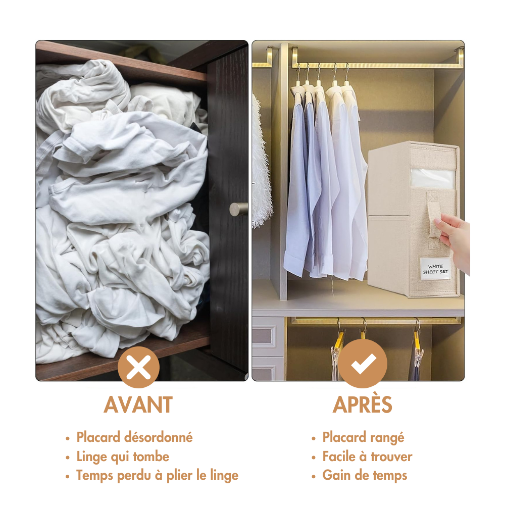 Boîte Rangement Draps