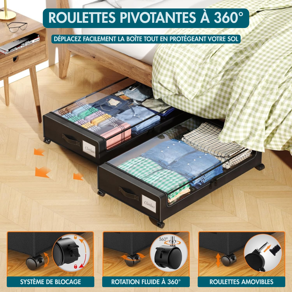 Rangement Invisible Sous Lit
