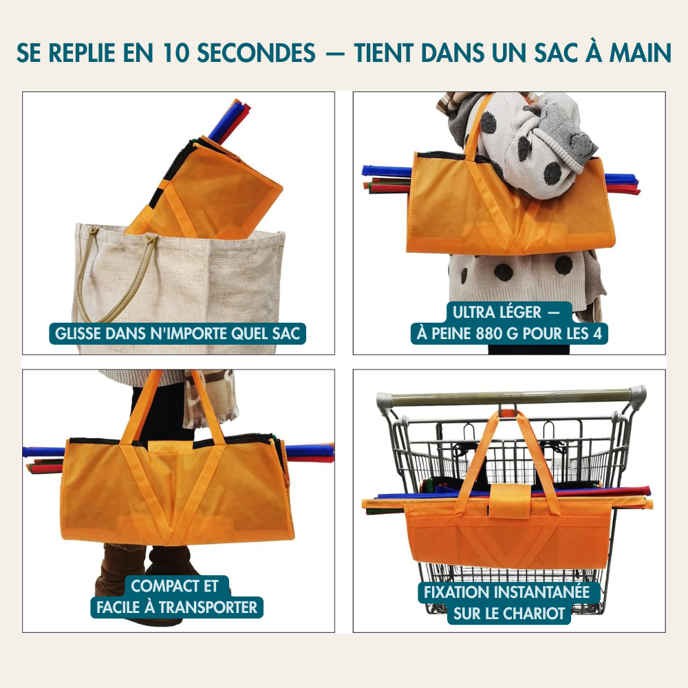 Sac De Course Chariot - Lot De 4